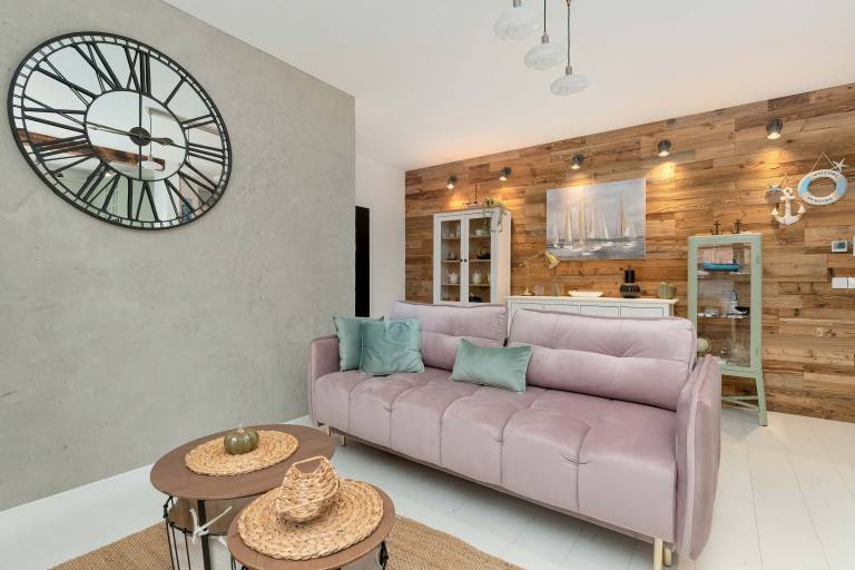 Popie uszki 24 Gda sk Pastel Apartment with Parking Balcony Desk in Gdansk
