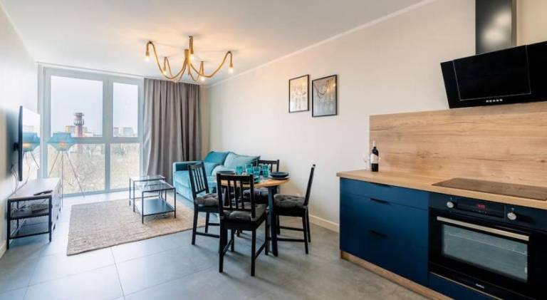 Apartment with patio in Szczecin