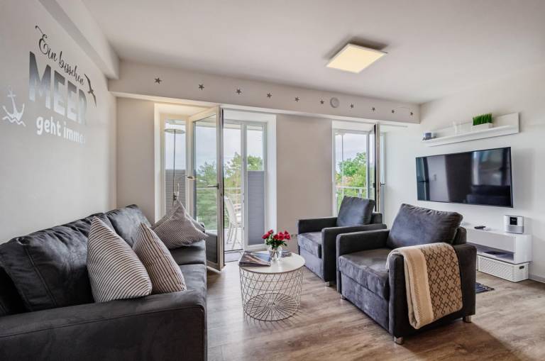 FeWo Auszeit: Familienfreundliches Apartment mit Etagenbett & Meerblick – Prora — photo 3