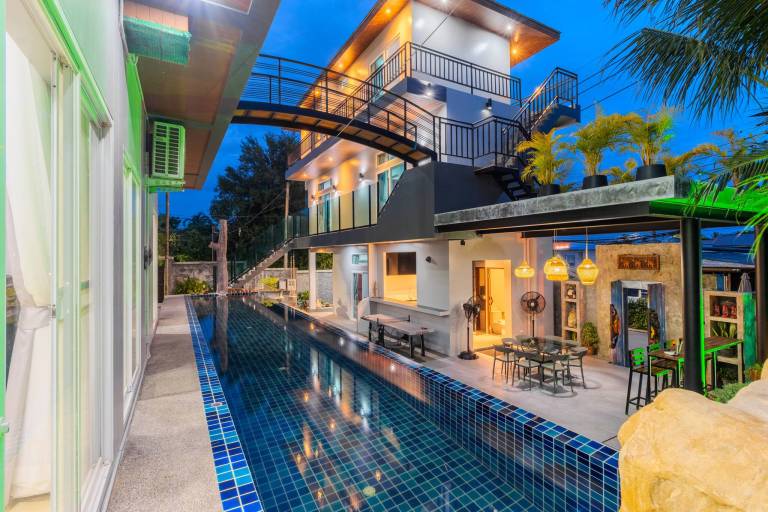 Villa with yard, private pool & sauna | Garden view — photo 3