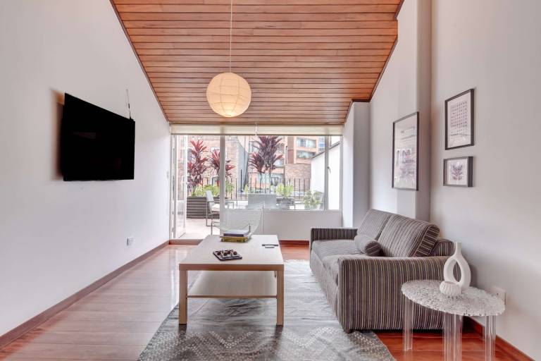 W Delightful 1BR with Terrace in Zona T in Bogotá