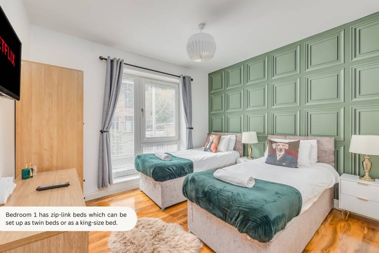 Fully equipped apartment with terrace | Suitable for remote work | Pets are welcome in Milton Keynes