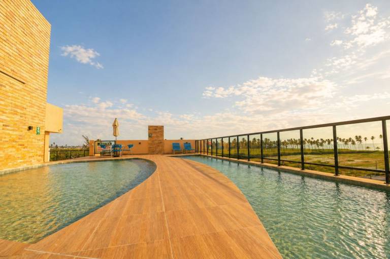 Studio a 500m da Praia c Hidro Privativa e Piscina