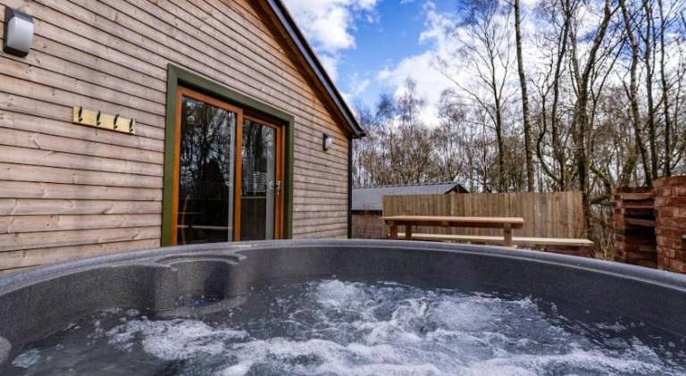 House with hot tub in Stafford