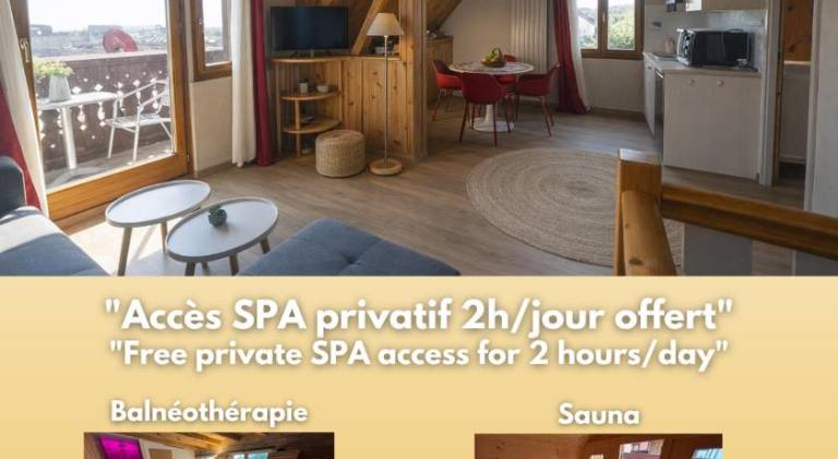 Apartment with hot tub & patio in Riquewihr