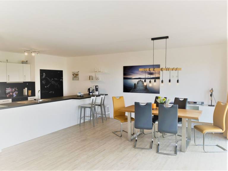 Familienfreundliches Apartment mit Weitblick, 2 Bäder, eigene Sauna, Hunde erlaubt, Strandnähe in Wangerland