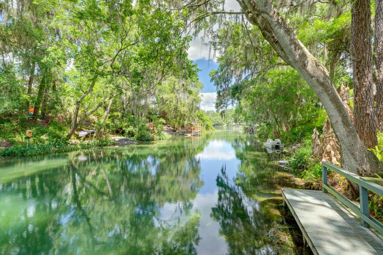 Waterfront Deck & Private Dock! Rainbow River Home — photo 2