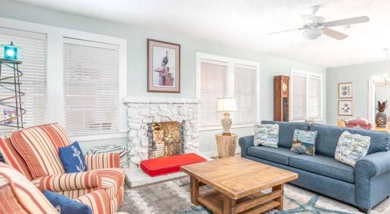 Vacation home with pool | Beach nearby | Pet-friendly in Tybee Island, GA