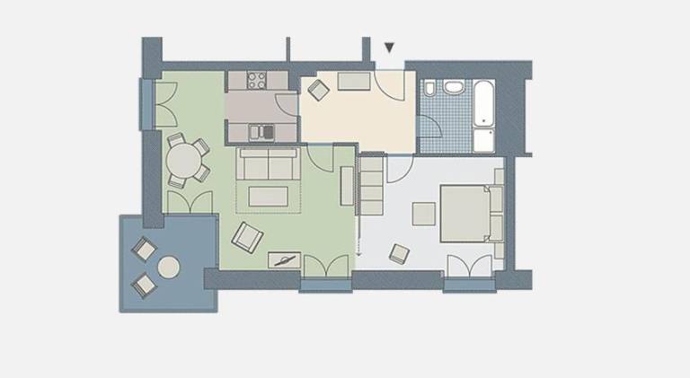 Rental apartment with 1 room for 4 persons — photo 4
