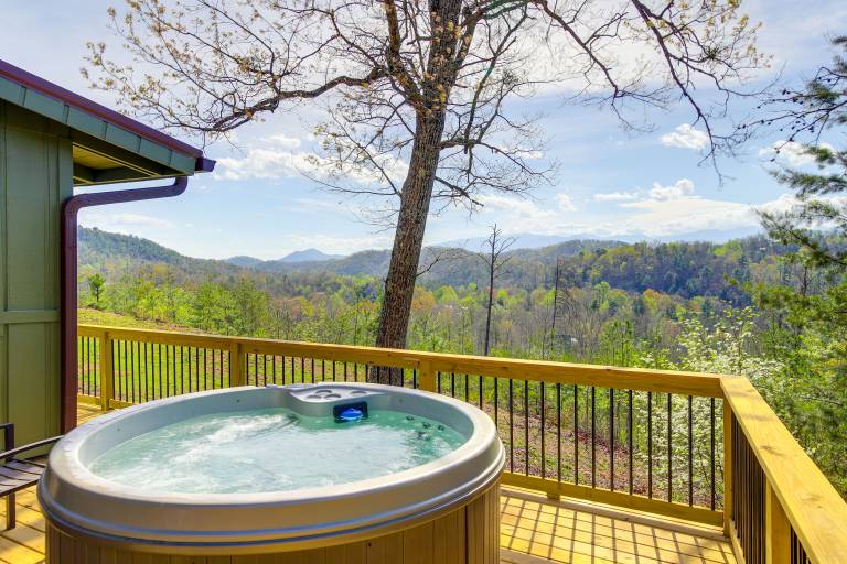 Camp Themed Sevierville Cabin w/ Hot Tub + Teepee! — photo 3