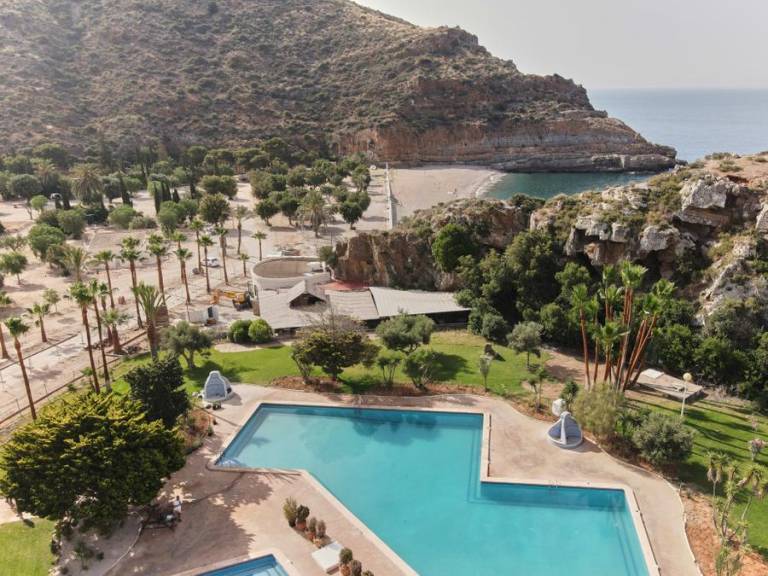 Mobile home with heated pool & terrace | Garden view in Almeria