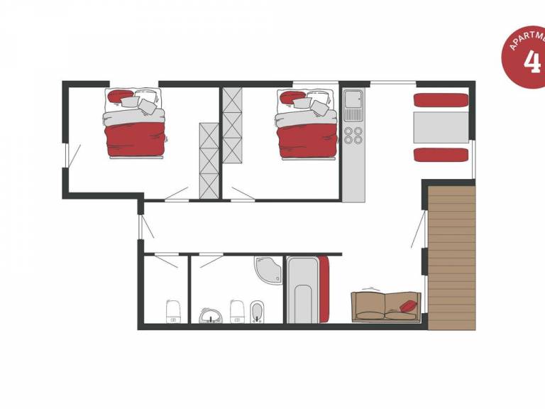 Ferienwohnung in Innichen f&uuml;r max. 5 Personen