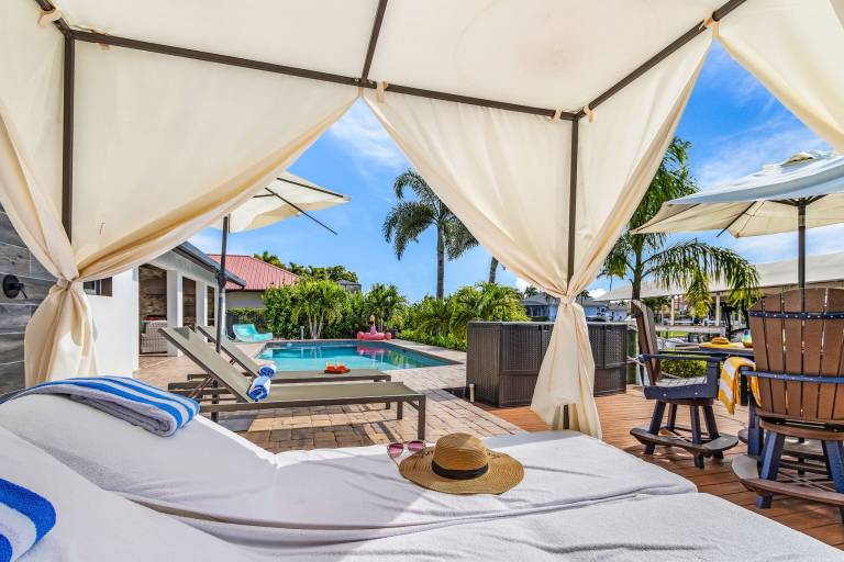 House with private pool & barbeque | Water view in Cape Coral, FL