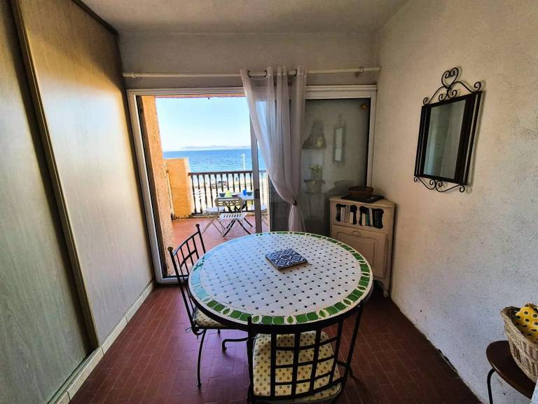 Residence Les Charmettes - Full sea view, 10 m sandy beach, Brusc, Terrace... — photo 4