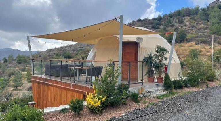 Lovely tent with sauna, yard & BBQ | Dogs allowed in Limassol