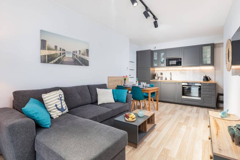 Rental apartment with yard in Darlowo