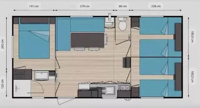 Camping Des Deux Séquoias - Mobil home for 1 to 8 people 8 people — photo 4