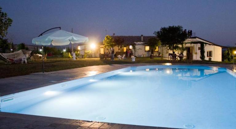 Farm with terrace, pool & barbeque in Matera