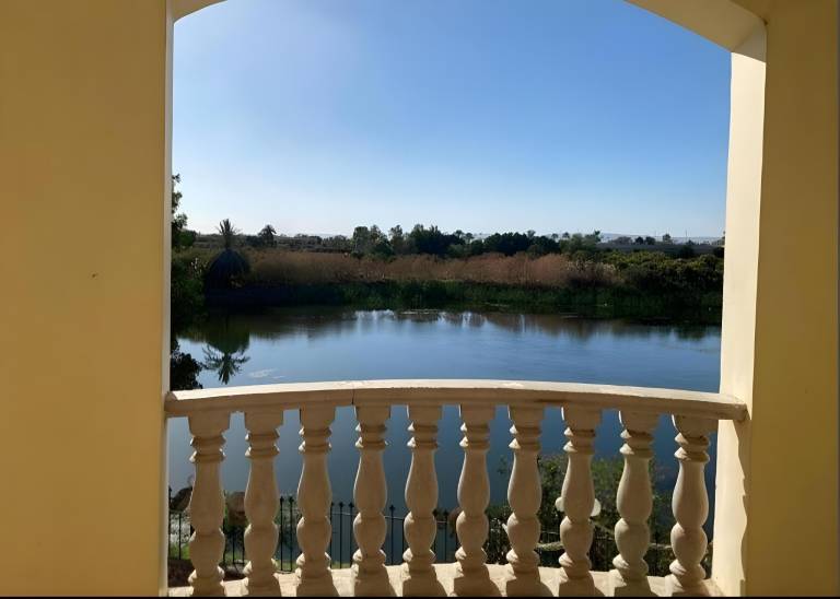 Villa with barbeque, pool & garden | Water view in Luxor