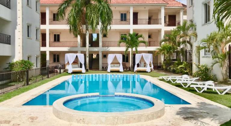 Serviced apartment with pool, garden & patio in Punta Cana