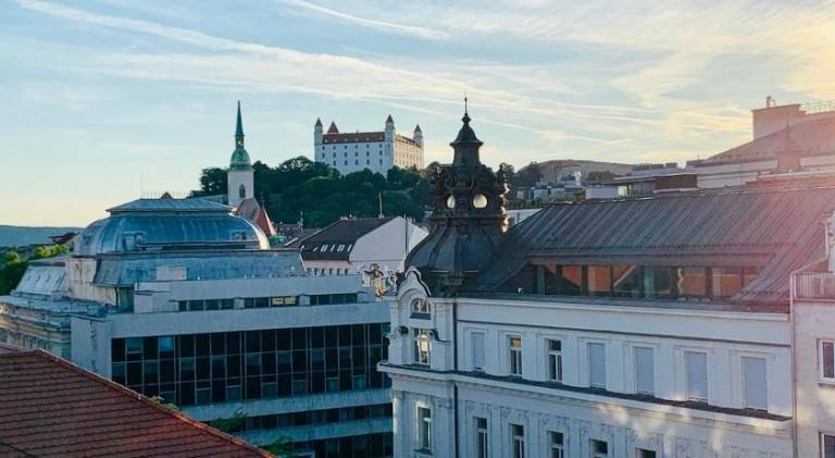 1-bedroom top floor apartment in heart of old town Bratislava in Bratislava