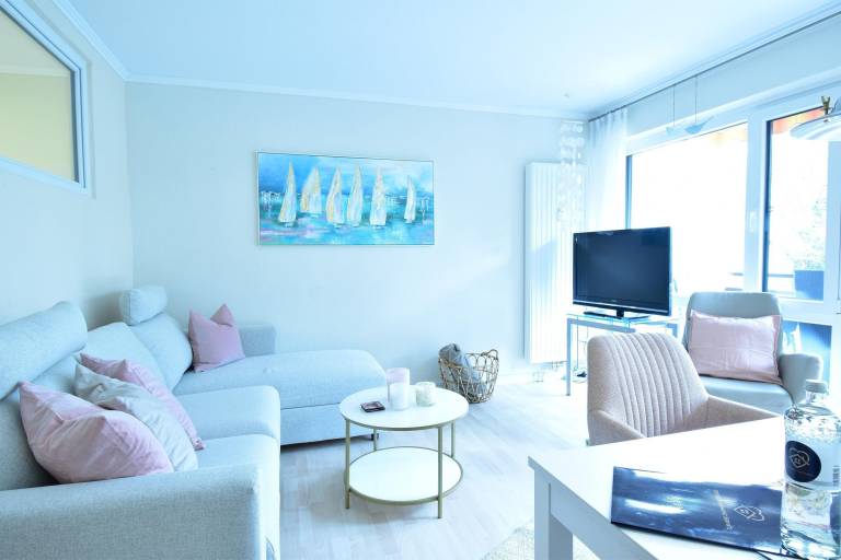 Rental apartment with garden & sauna | Garden view in Scharbeutz