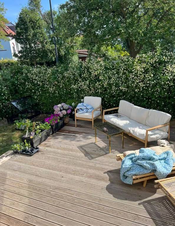 Flat with garden and bright rooms in Copenhagen