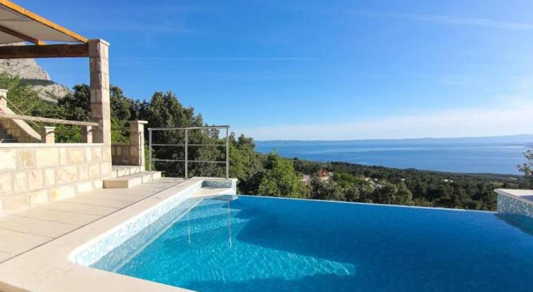 Vacation home with pool in Brela