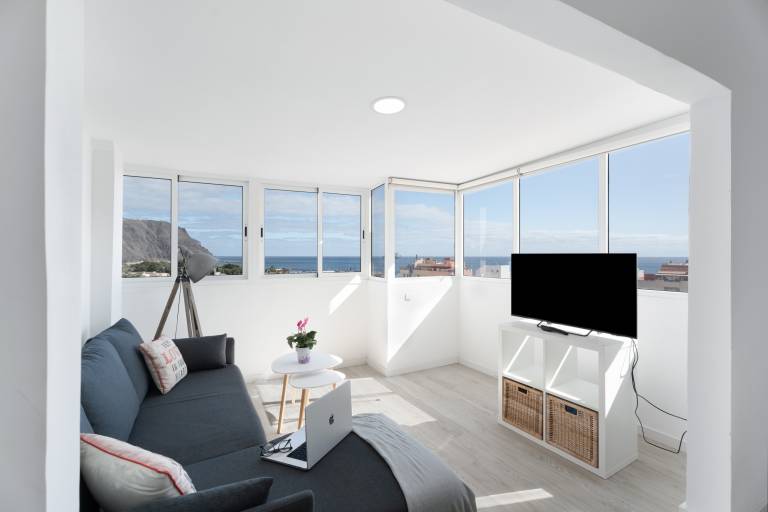 Vacation Apartment 'Teresitas Beach By Aguita Salada' with Sea View, Shared Terrace and Wi-Fi in Santa Cruz de Tenerife