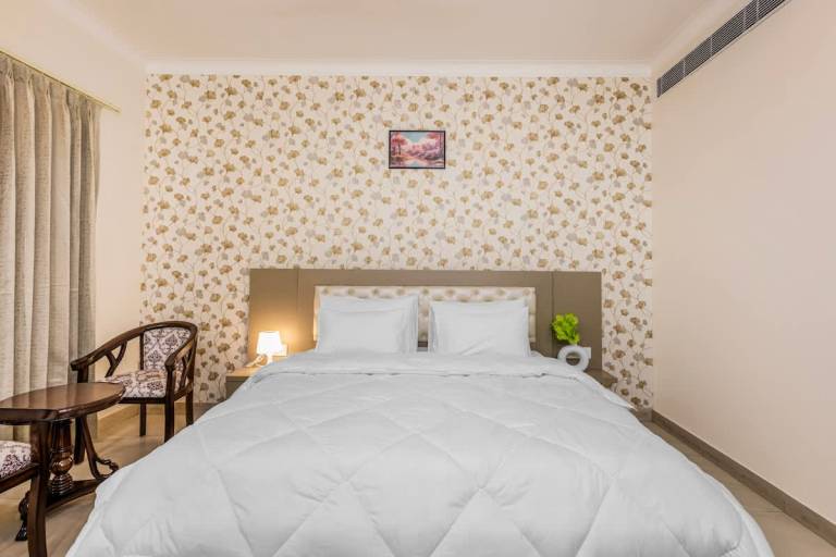 Eco chic haven in Gurgaon with balcony