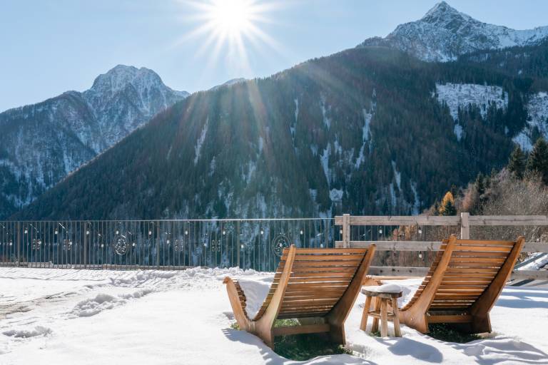 Ferienwohnung mit Hund in Piazzola, Rabbi f&uuml;r max. 6 Personen