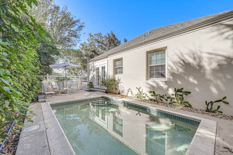 1 Block to Beach Home w Pool in Old Naples