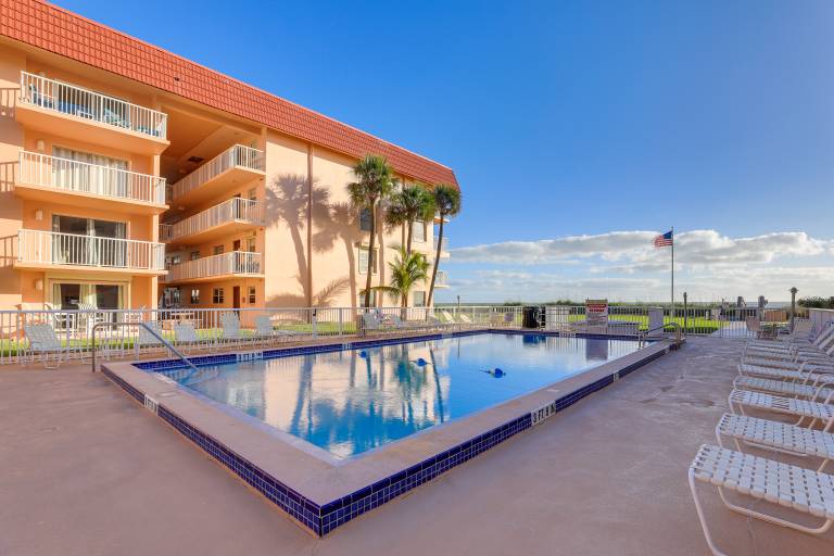 Central Cocoa Beach Condo w View Steps to Beach