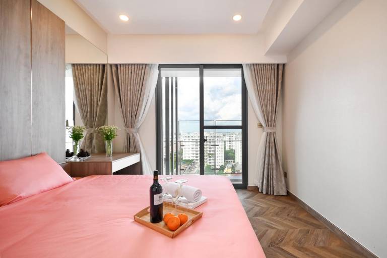 Pleasant serviced apartment with patio, pool & garden | Suitable for remote work | Dogs allowed in Ho Chi Minh City