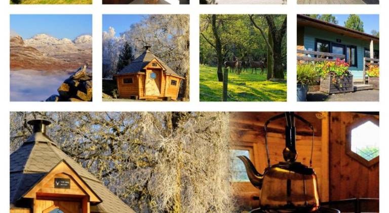 Lodge with barbeque & patio in Stirling