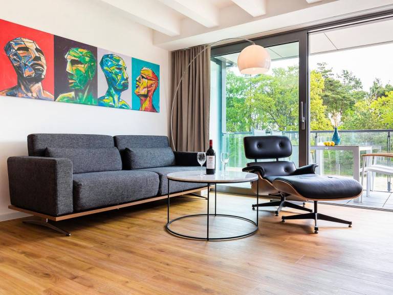 FeWo Strandlust: Moderne 80m² Wohnung mit Meerblick, Balkon, 2 Schlafzimmern — photo 4