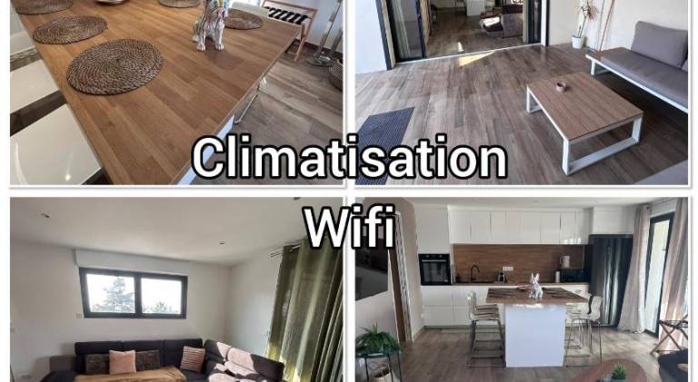 Chic & cozy 2 chambres, climatisee, renove au calme in Balaruc-les-Bains