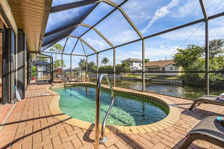 Child-friendly vacation home with grill & private pool | Water view | Pets are welcome in Cape Coral, FL