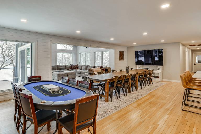 Hot Tub Dock & Sauna Lake Wisconsin Retreat