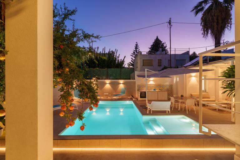 Ferienwohnung mit Pool in Mondello, Sizilien f&uuml;r max. 6 Personen