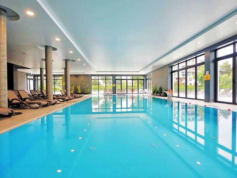 Holiday apartment with pool, yard & terrace | Nature view in Kolobrzeg