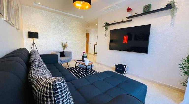 A 2 minutes de Casa Finance City, appartement avec 2 Chambres in Casablanca