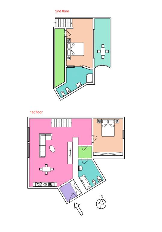 Lavish And Chic Duplex Apartment for families and couples — photo 3