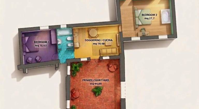 Holiday apartment with yard | Next to Rialto Bridge in Venice