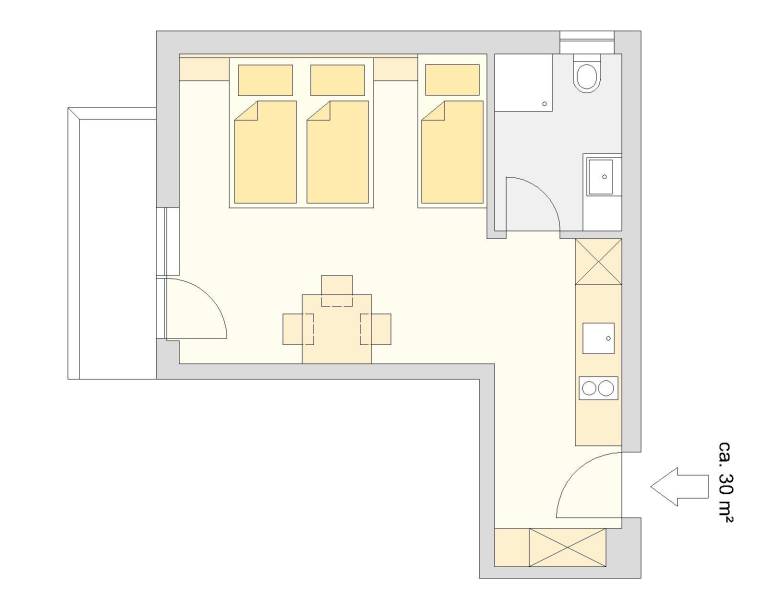 Ferienwohnung in Flachau für max. 3 Personen