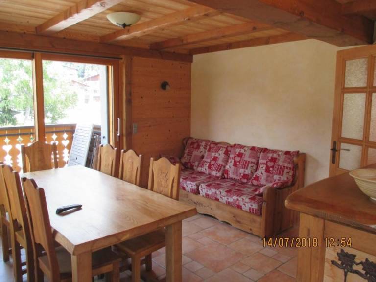 Charming holiday apartment with patio & fast internet | Next to the ski | Pet-friendly in Les Gets