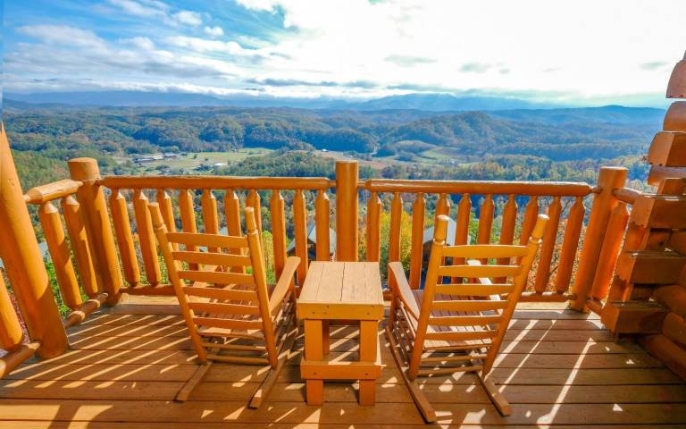 Cabin with jacuzzi, pool & sauna | Mountain view in Sevierville, TN