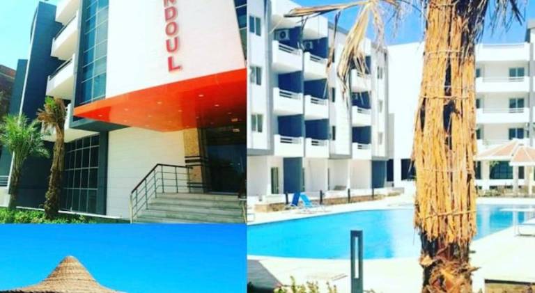 Serviced apartment with patio, yard & pool in Hurghada