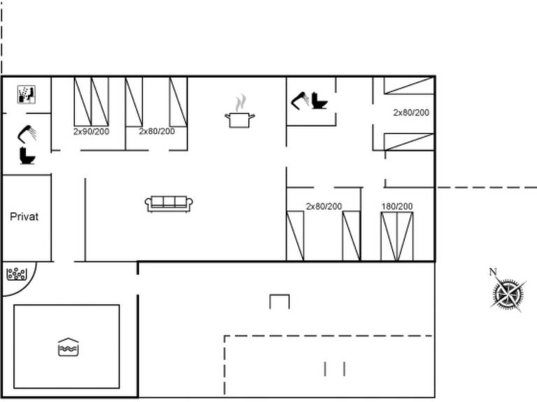 Ferienhaus mit Hund in Rødby Sogn, Lolland für max. 10 Personen