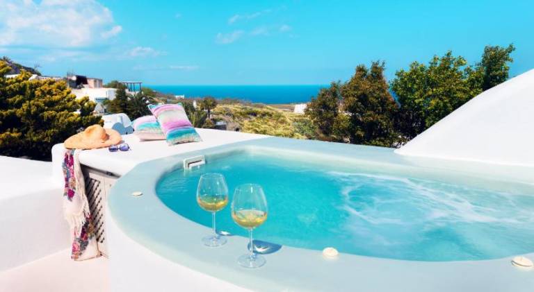 Traditional Cave Villas with Jacuzzi, Terrace and Sea view - Sando — photo 3